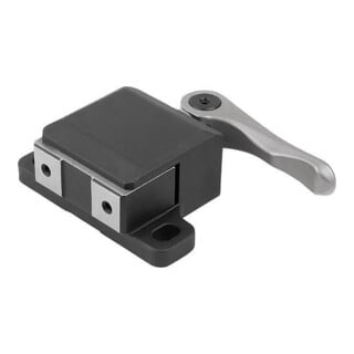 KIPP Seitenspanner mit Spannhebel Form C F=0,6 S=0,3 Vergütungsstahl schwarz