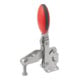 KIPP Serrage rapide vertical Pied standard horizontal Acier inoxydable poli Polyamide