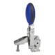 KIPP Serrage rapide vertical pied standard horizontal inox poli polyamide