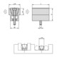KIPP Serre-câble D=M12 L=47,6 Aluminium anodisé Acier d'usage compact