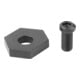 KIPP Serre-câble hexagonal M12 Forme A acier d'outil variable