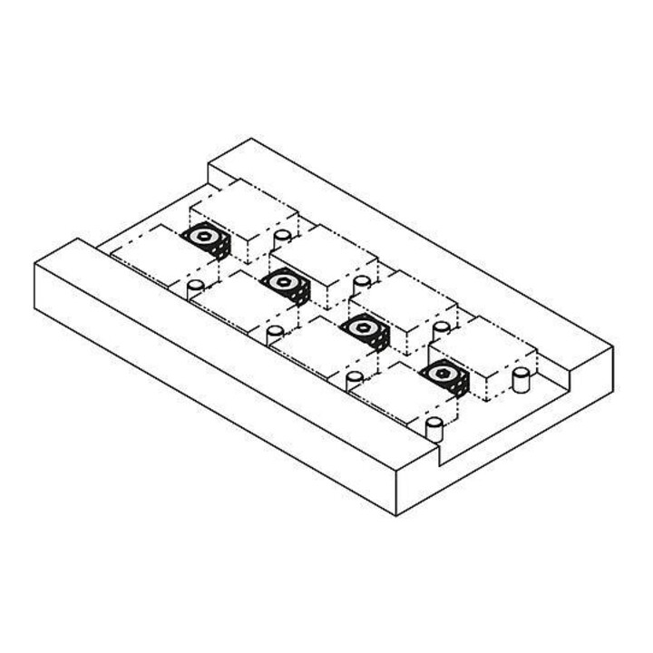 KIPP Serre-cale lisse Forme A M06x16 L9,3 acier trempé