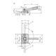 KIPP Serre-joint à levier excentrique plat Forme C S=2 F=6 Acier trempé