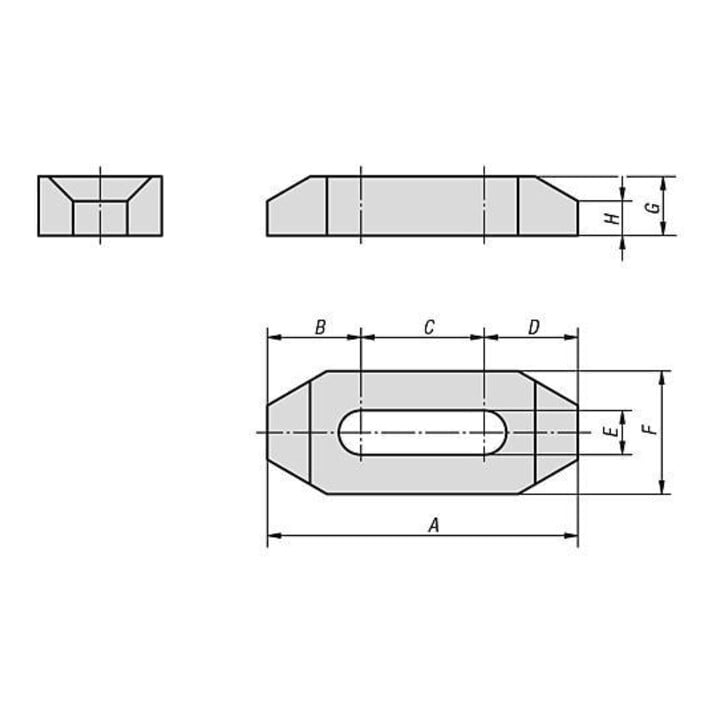 KIPP Serre-joint E=13 I=125 trempé brunifié
