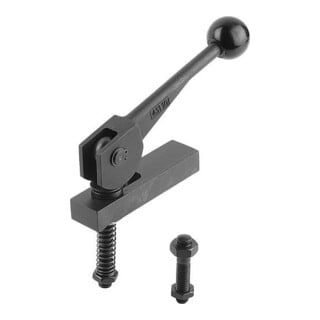KIPP Serre-joint excentrique M12 acier trempé brunie