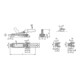 KIPP Serre-joint horizontal standard avec contre-appui F1=4000 acier galvanisé K