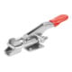 KIPP Serre-joint horizontal standard avec contre-appui Forme A F1=1600 acier inoxydable