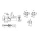 KIPP Serre-joint horizontal standard F1=650 réglable pression de contact