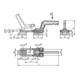 KIPP Serre-joint horizontal version lourde F2=20000 acier