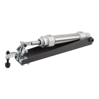KIPP Serre-joint pneumatique horizontal Forme A acier F1=1000