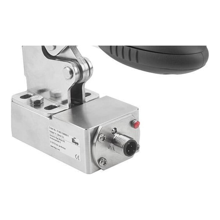 KIPP Serre-joint rapide horizontal avec capteur de force D=M06 F4=1200 inox
