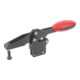 KIPP Serre-joint rapide horizontal pied standard vertical F1=2000 réglable pression