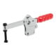 KIPP Serre-joint rapide horizontal Standard pied vertical F2=3400 bras de maintien complet M0