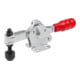 KIPP Serre-joint rapide pied horizontal F2=1000 réglable avec tige de pression