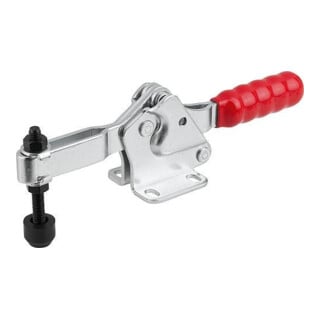 KIPP Serre-joint rapide pied horizontal F2=2500 réglable avec tige de pression