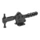 KIPP Serre-joint rapide pied horizontal F2=3400 réglable avec pointe de pression