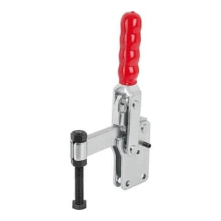 KIPP Serre-joint rapide pied vertical F1=4400 tige de pression fixe M12x10 acier zingué