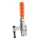 KIPP Serre-joint rapide Standard Acier M16x150 Pied plastique orange vertical