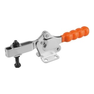 KIPP Serre-joint rapide Standard acier pied horizontal M12x100 plastique orange