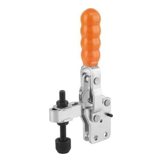 KIPP Serre-joint rapide Standard acier pied vertical plastique M05X35 orange