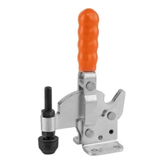 KIPP Serre-joint rapide Standard pied acier horizontal M05x35 plastique orange
