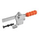 KIPP Serre-joint rapide Standard Pied vertical horizontal bras de maintien plein acier galvanisé
