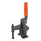 KIPP Serre-joint rapide version lourde M16x150 acier pied orange horizontal