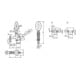 KIPP Serre-joint rapide vertical antistatique pied vertical F1=2000 réglable Andru.