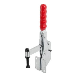 KIPP Serre-joint rapide vertical pied standard coudé F1=3000 tige de pression fixe