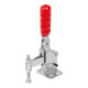 KIPP Serre-joint rapide vertical pied standard horizontal F1=1500 tige de pression fixe