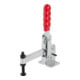KIPP Serre-joint rapide vertical pied standard horizontal F2=4400 bras de maintien complet M10X