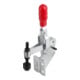 KIPP Serre-joint rapide vertical Standard F1=800 tige de pression fixe pied coudé