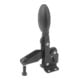 KIPP Serre-joint rapide vertical standard, pied horizontal, acier nitrure carboné oxydé