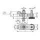 KIPP Serre-joint réglable coudé M10 x 80 avec vis