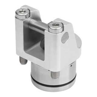 KIPP Serrure à levier rotatif pneumatique double effet DK16 canaux percés aluminium