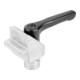KIPP Spanbout met kleminstel D=20 RVS blank