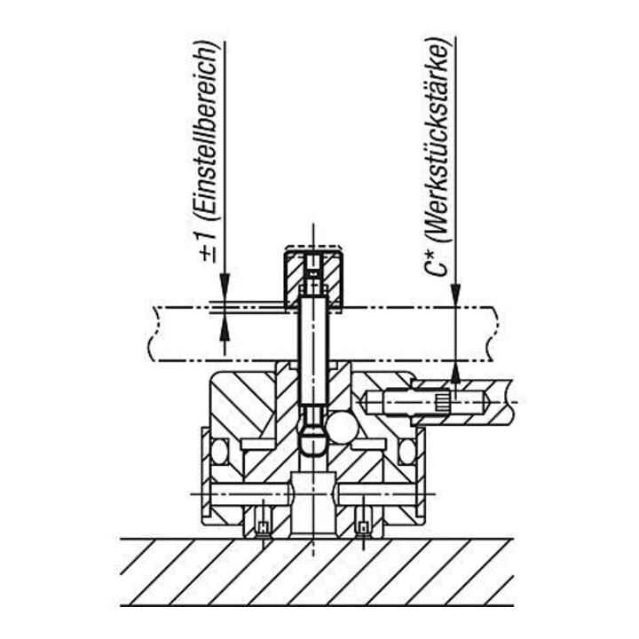 KIPP Spannbolzen B16 C100 Vergütungsstahl