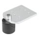 KIPP Spannbolzen mit Adapterplatte D=20 L=66 B=52 Edelstahl blank Form A