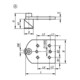 KIPP Spannbolzen mit Adapterplatte D16 L66 B52 Stahl brüniert Form A Komp S