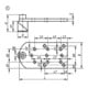 KIPP Spannbolzen mit Adapterplatte D16 L96 B52 Stahl brüniert Form C Komp S