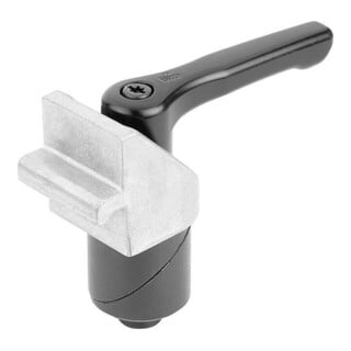 KIPP Spannbolzen mit Klemmwinkel D28 Stahl brüniert