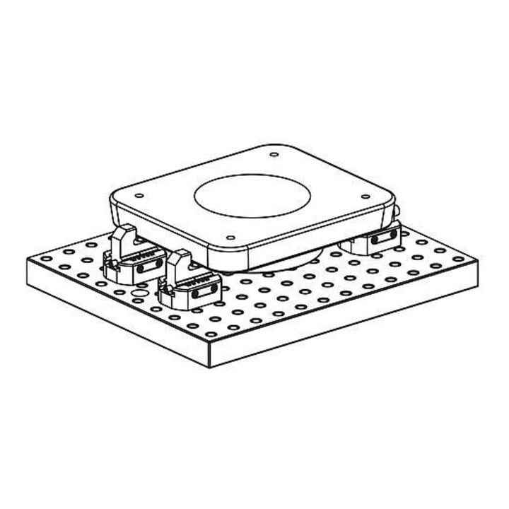KIPP Spannelement mit Pendelauflage Systemgröße 16 130 x 100 x 116 Form A M16 Stahl