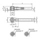 KIPP Spanner GR.2 X=16 A=180 Vergütungsstahl brüniert Autom.Stahl