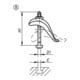 KIPP Spannpratze verstellbar Form B Stahl D=21 E=22