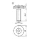 KIPP Spannschraube Form A Stahl Messing