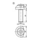 KIPP Spannschraube Form B abgeflacht Stahl Messing