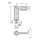 KIPP Sperr-Riegel Stahl Form E 20 x 70 mm D12 D1