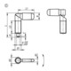 KIPP Sperrpen D8 M16 Vorm C Draadbus Staal bruineren