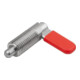 KIPP Sperrpen M20x1,5 D=12 RVS blank Vorm C met draadhulsdop