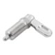 KIPP Sperrpen met aanslag links D=8 M20x1,5 Vorm A handgreep ongecoat